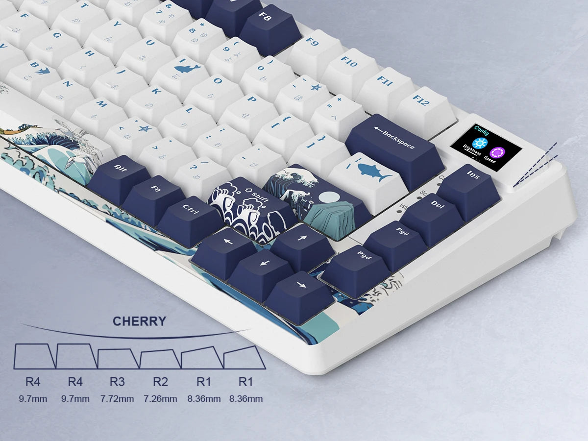 Womier SK80 Gasket Mechanical Keyboard – 83 Key, Hot-Swap, RGB, Smart Display