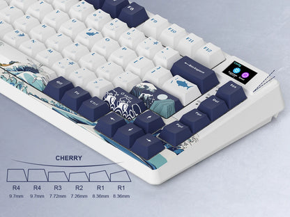 Womier SK80 Gasket Mechanical Keyboard – 83 Key, Hot-Swap, RGB, Smart Display