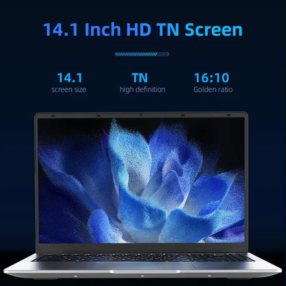 BYONE N7P-N4000 14" Ultraslim Laptop – Intel Celeron N4000, 8GB DDR4, 128GB–1TB SSD, Windows 11
