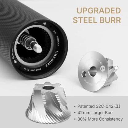 Timemore C5 PRO Manual Coffee Grinder | Stainless Steel Burr, Adjustable Grind