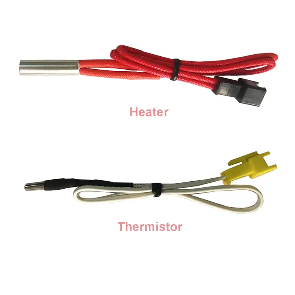 HzdaDeve NTC 100K Thermistor & Heating Rod Kit for Flsun Q5 / QQ-S / SR / V400 3D Printer