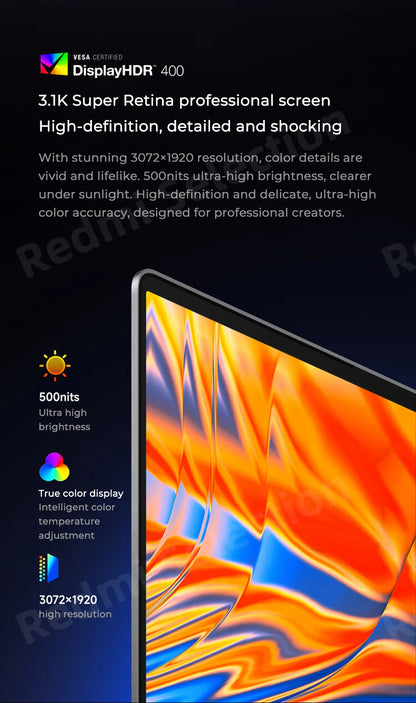 Xiaomi RedmiBook Pro 16 – Intel Core Ultra 5/7, ARC Graphics, 32GB DDR5, 1TB SSD, 3.1K 165Hz
