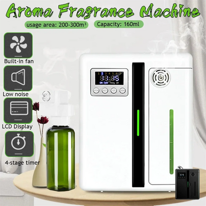 Bluetooth Room Fragrance Diffuser 300m³ – Electric Essential Oil Air Freshener for Home