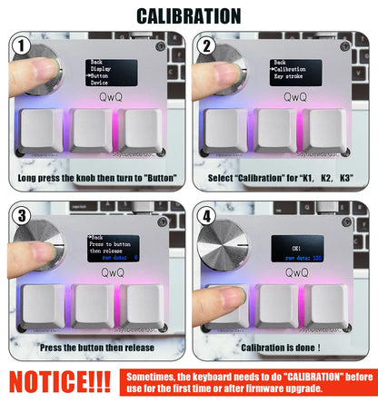 SayoDevice O3C Rapid Trigger Magnetic Switch Keyboard – RGB, Volume Knob, DJMAX/SDVX/Geometry Dash
