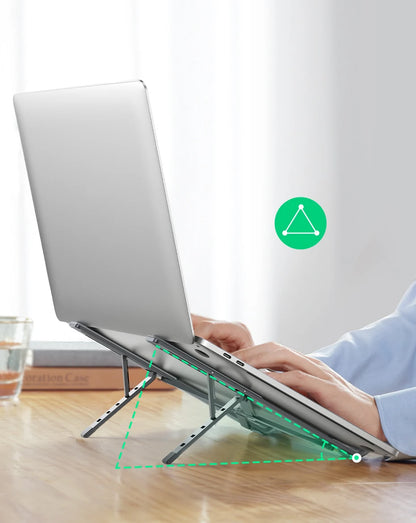 UGREEN Foldable Aluminum Laptop Stand – Adjustable Holder for MacBook, Tablet & Notebook