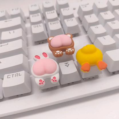 Cat Paw Butt Key Cap Animal Keycaps For Mechanical Gaming Keyboard Custom ESC Keycap Cherry Mx Switch For PC Gift For Birthday