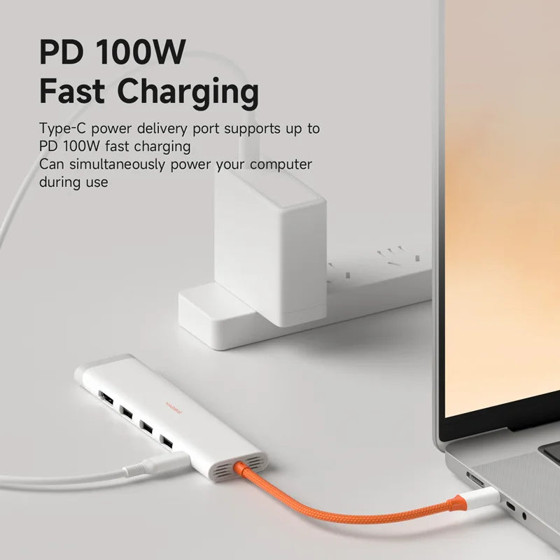 Hagibis USB-C Hub Multiport | 4K HDMI | RJ45 Ethernet | Heat Dissipation | MacBook & Laptops