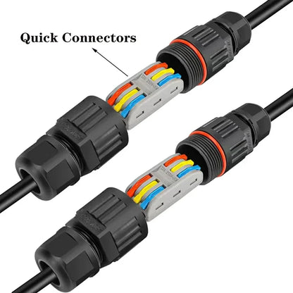 IP68 Waterproof Wire Connector – 2/3 Pin Solder-Free Junction Box