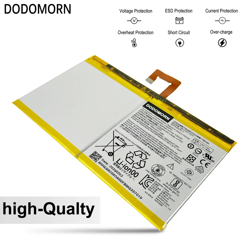 Lenovo TAB4 Replacement Battery L16D2P31 – 7000mAh, 4.4V, for TAB4 10/10 Plus TB-X304L/F TB-X704F/L TB-X504F/L