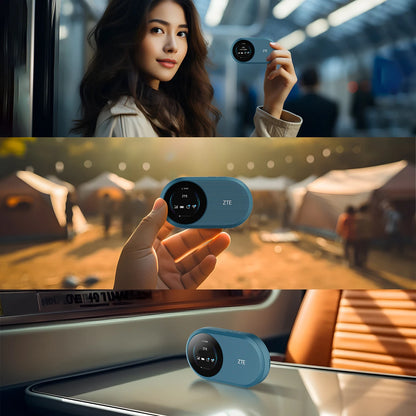 ZTE U10S Pro 4G LTE WiFi 6 Pocket Router | 229Mbps | 3000mAh | 32 Users | SIM Card MiFi Hotspot