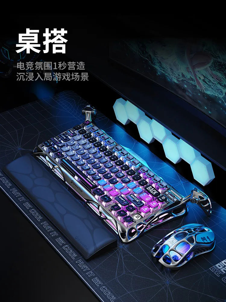 GravaStar K1 Wireless Gaming Keyboard | Tri-Mode BT/2.4GHz/USB | Long Battery | Custom Mechanical | RGB