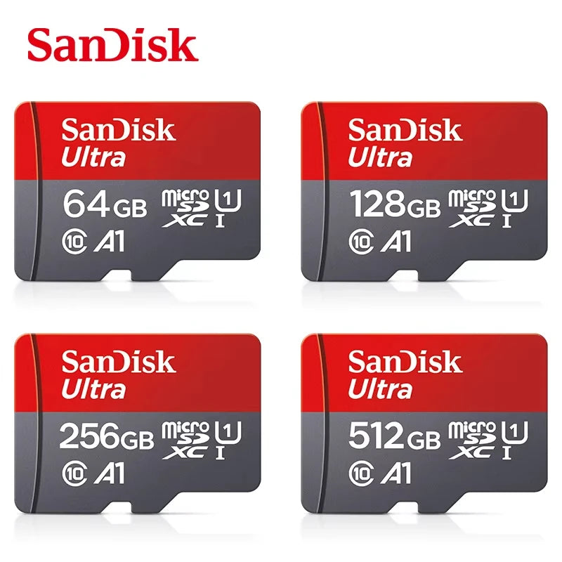 SanDisk Micro SD Card – 32GB to 512GB Class 10 A1 UHS-I