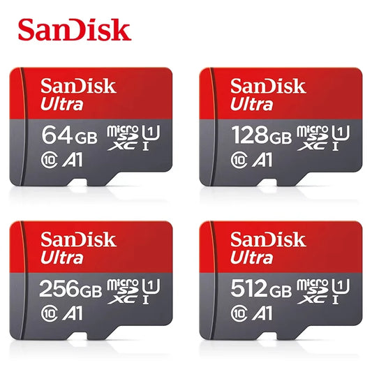 SanDisk Micro SD Card – 32GB to 512GB Class 10 A1 UHS-I