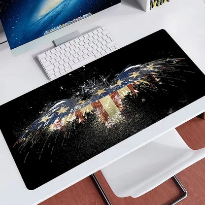 USA Flag XXL Extended Gaming Mouse Pad – 900x400mm Anti-Slip Desk Mat for Keyboard & Mouse