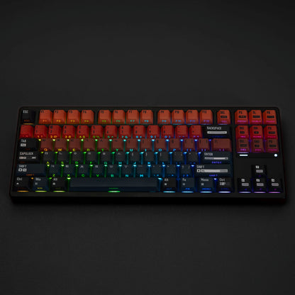 Jaycomia JCM Cosmic Gradient Keycaps – PBT+PC, Dye-Sub, Cherry Profile, 8 Languages