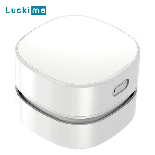 Wireless Desktop Mini Vacuum Cleaner – USB Rechargeable 1400mAh Table Dust Sweeper for Keyboard & Office