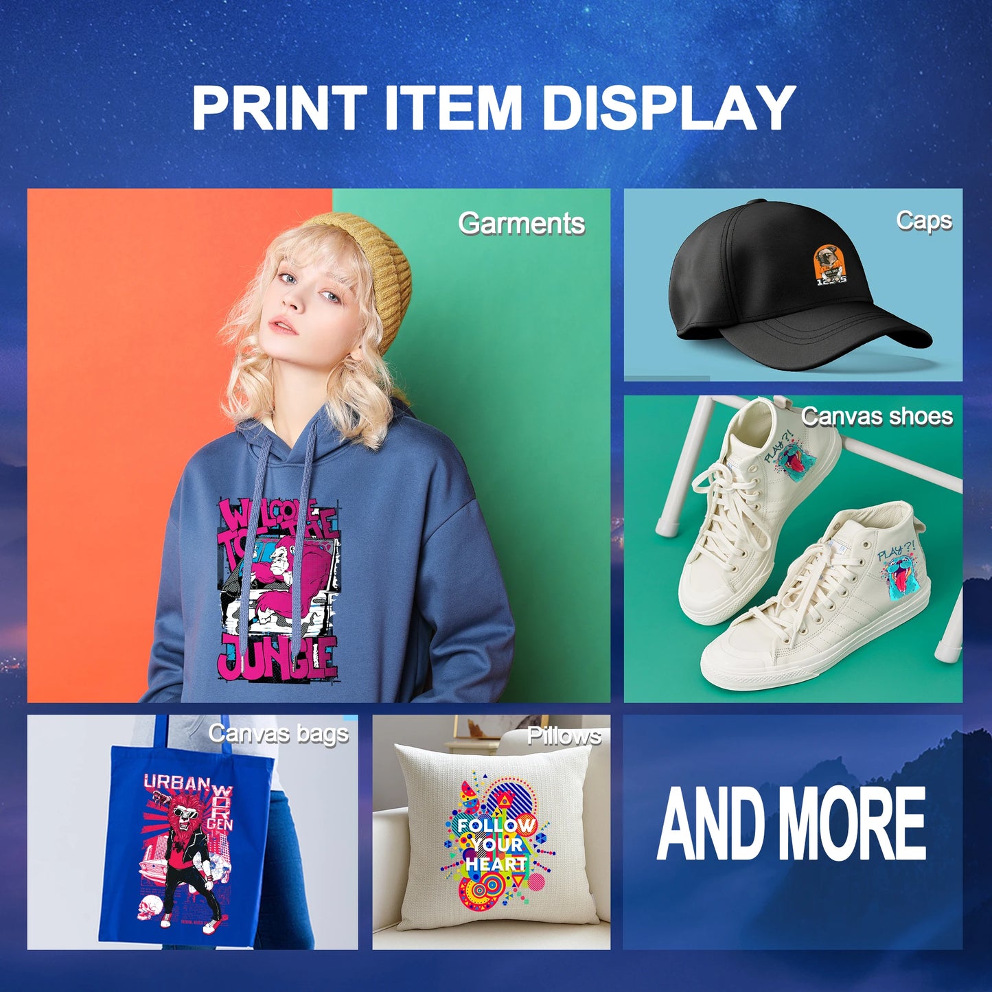 A3 XP600 DTF Printer with Roll Feeder – Direct to Film T-Shirt Printing Machine