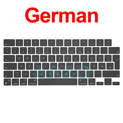 MacBook Pro Air Keycap Replacement Set M1 M2 M3 — 13" 14" 16" Keyboard Repair (A2442 A2485 A2779 A2780 A2681 A2941)