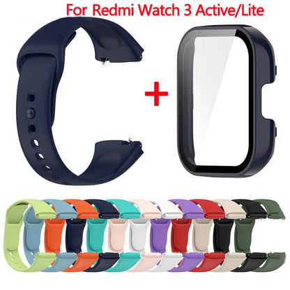 Silicone Strap & Case for Xiaomi Redmi Watch 3 / Active / Lite | Sport Band