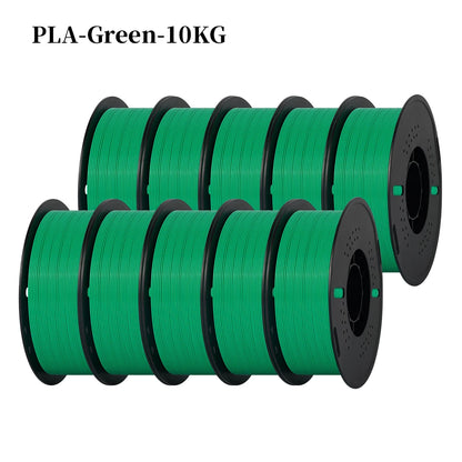 KINGROON 3D Printer Filament – 10 Rolls 1.75mm PLA / PETG, 1KG Each, Mix Colors, 22LBS Total