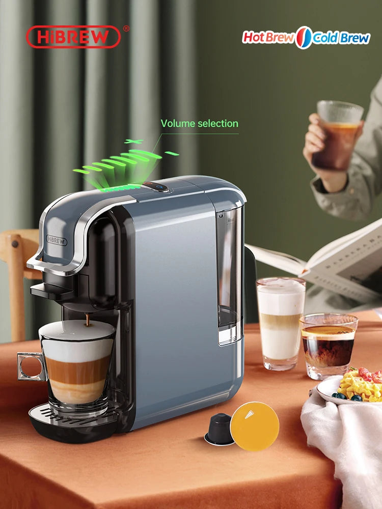 HiBREW H2B 5-in-1 Multiple Capsule Coffee Machine – 20Bar, Nespresso, Dolce Gusto & More