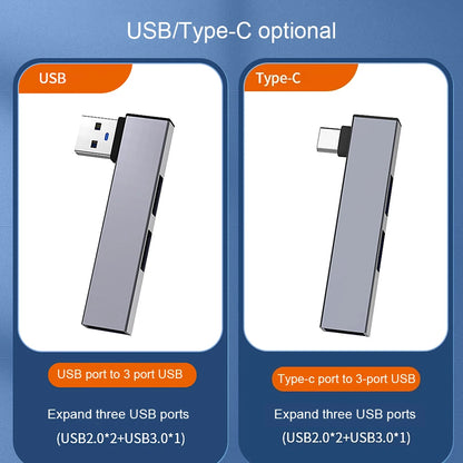 3-in-1 USB Hub OTG – USB-C & USB 3.0 to 3x USB, 5Gbps for PC & Laptop