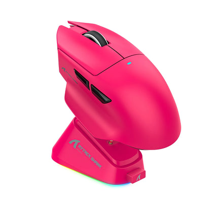 Attack Shark V6 Tri-mode Gaming Mouse – 25000 DPI, RGB, Magnetic Charging, Ergonomic