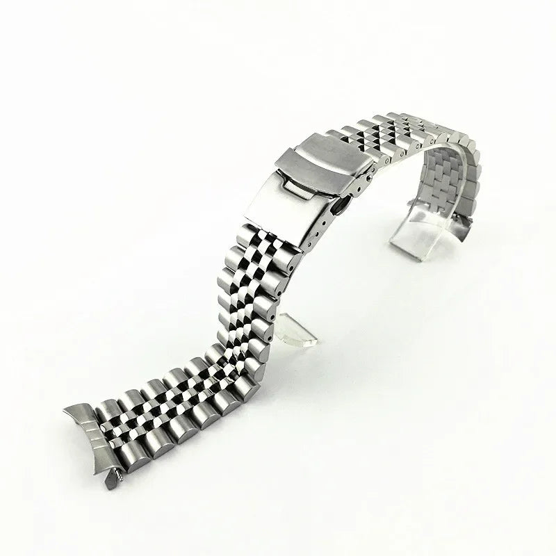 Solid Stainless Steel Jubilee Bracelet for Seiko SKX007 / SKX009 / SRPD – 20/22mm Curved End