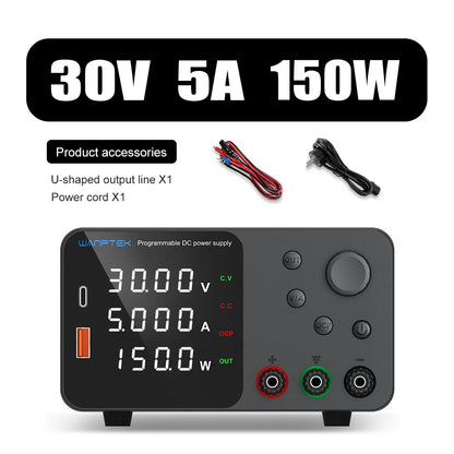 Wanptek Adjustable DC Lab Bench Power Supply – 30V/10A, 60V/5A, 120V/3A