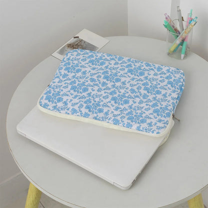 Coquette Floral Laptop Sleeve – 11"/13"/15", Cotton Liner, Carrying Case for Office