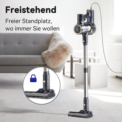 YISORA 600W Corded Stick Vacuum Cleaner – 23kPa, 6-in-1 Free-Stand for Hard Floor & Carpet