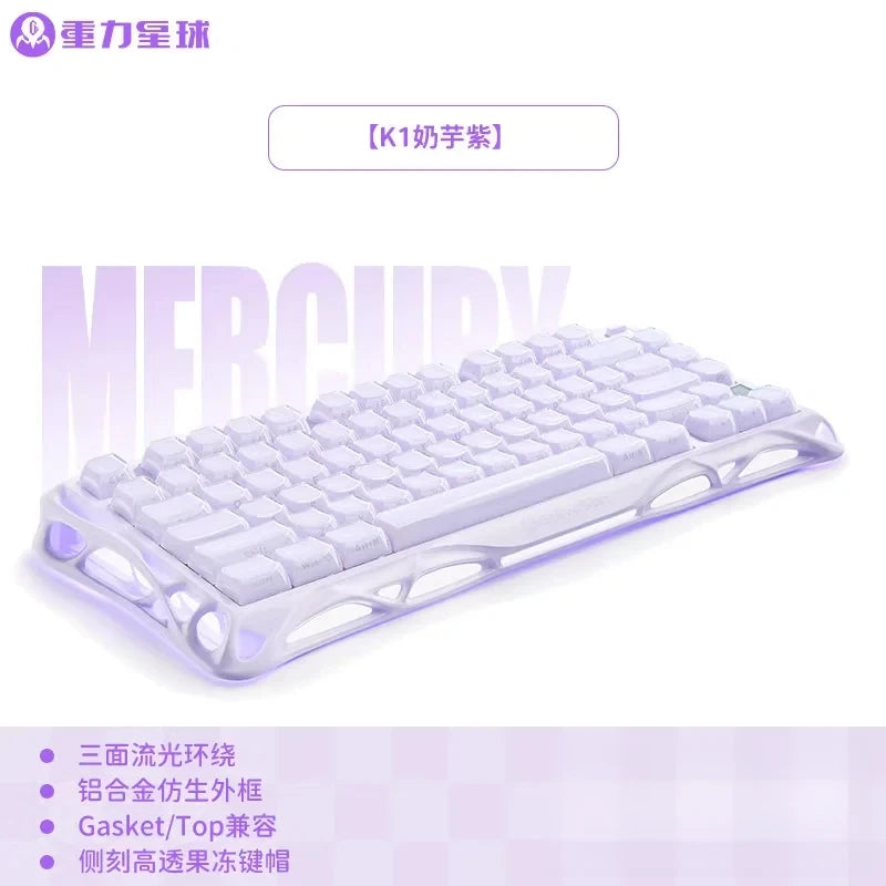 GravaStar K1 Wireless Gaming Keyboard | Tri-Mode BT/2.4GHz/USB | Long Battery | Custom Mechanical | RGB