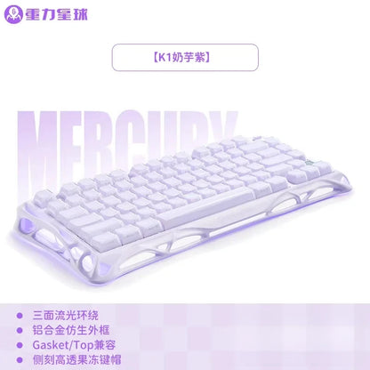 GravaStar K1 Wireless Gaming Keyboard | Tri-Mode BT/2.4GHz/USB | Long Battery | Custom Mechanical | RGB