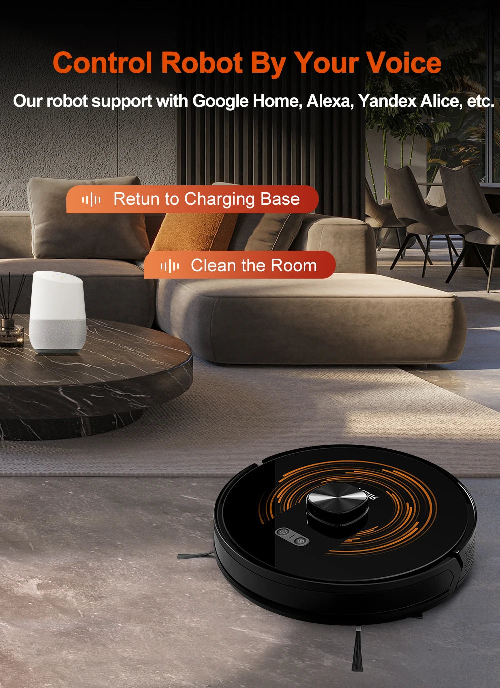 ABIR X9 Robot Vacuum Cleaner – Laser LiDAR, 6500PA Suction, UV Spot Cleaning, Multi-Floor Map, Auto Carpet Boost