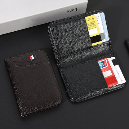 LISM Ultra-Slim PU Leather Credit Card Holder Wallet