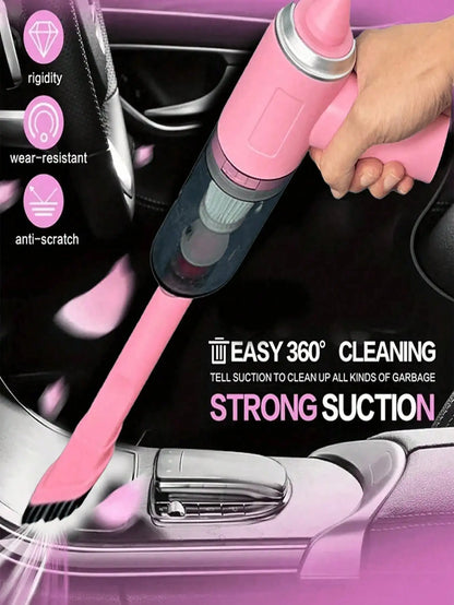 Cordless Handheld Vacuum Cleaner | Rechargeable, Multiple Nozzles for Car, Home, Pet Hair & Keyboard