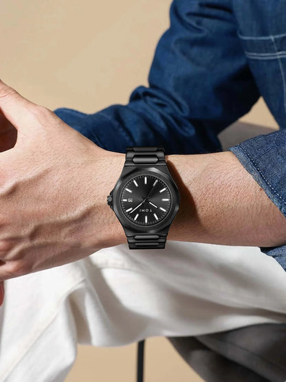 TOMI Luxury Men’s Watch & Gift Box Set – Business Quartz Watch