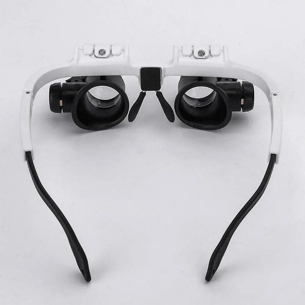 8X 15X 23X Adjustable Dual Lens Jeweler Loupe – Crystal Acrylic Eye Magnifier