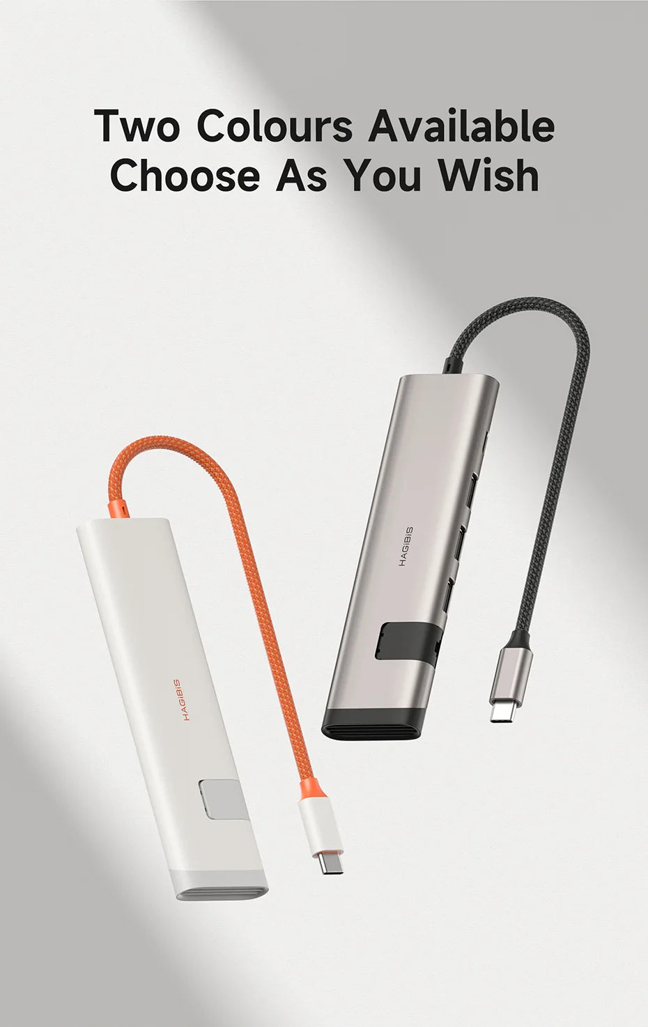 Hagibis USB-C Hub Multiport | 4K HDMI | RJ45 Ethernet | Heat Dissipation | MacBook & Laptops