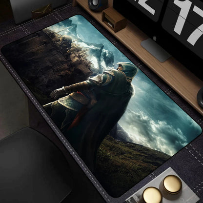Assassin's Creed XXL Gaming Desk Mat – 900x400mm, Anti-Slip, Waterproof, Stitched Edges