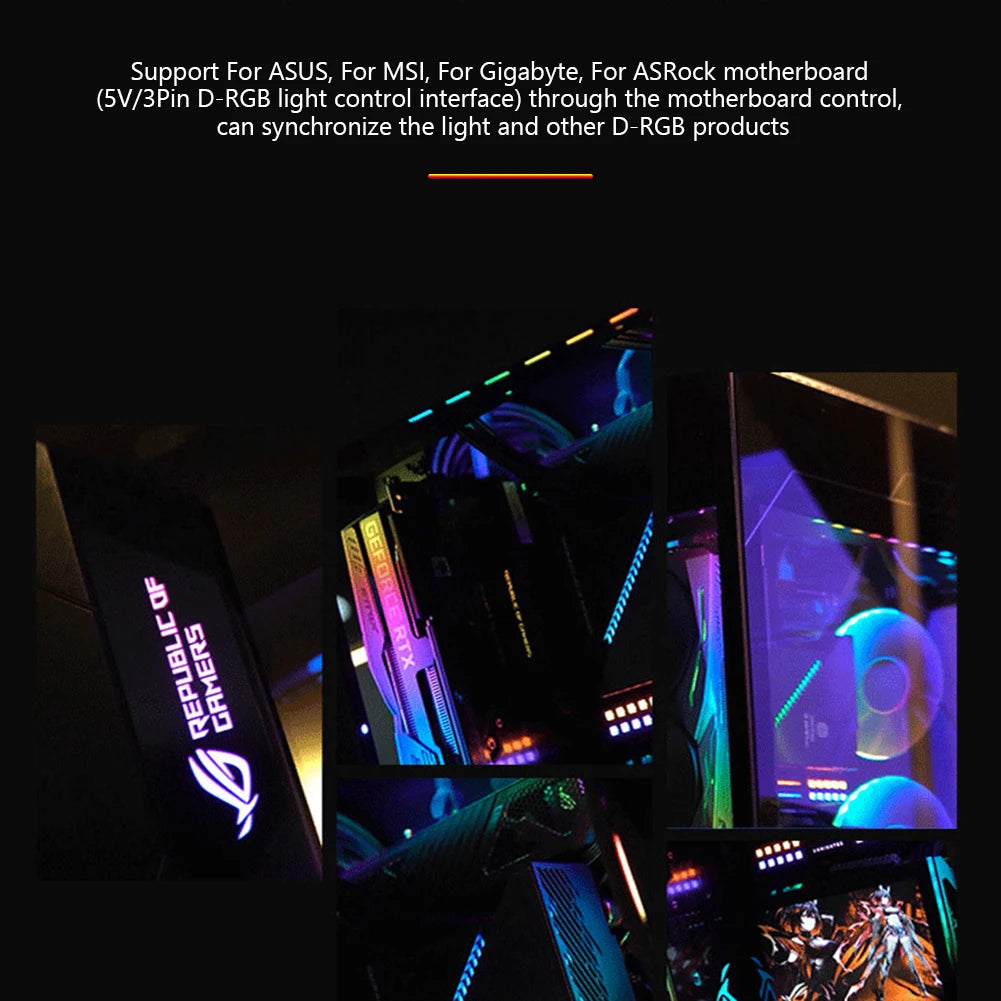 RGB & ARGB Fan Hub Cable Splitter – 4-Pin / SATA, Compatible with ASUS, MSI, GIGABYTE