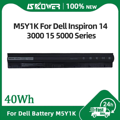 SKOWER Dell Inspiron & Vostro Replacement Battery M5Y1K 40Wh — 3451 3452 3458 3551 3558 3567 5555 5558 5559 5759