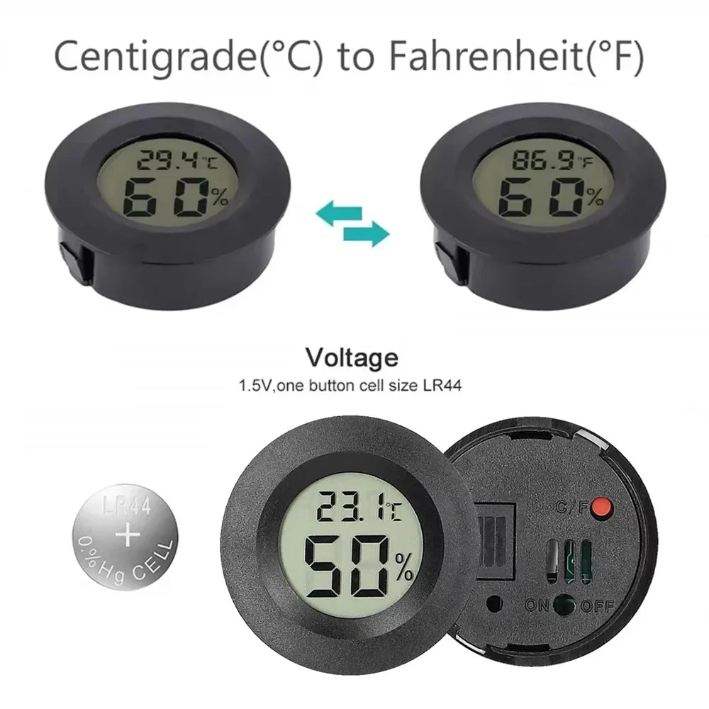 LCD Digital Thermometer & Hygrometer – Indoor Temperature & Humidity Sensor