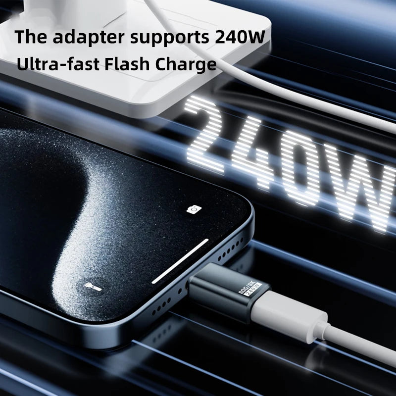 R.E.D. Shopping PD240W 80Gbps USB-C adapter with 8K@60Hz support for fast charging and video extension for iPhone, Xiaomi, MacBook