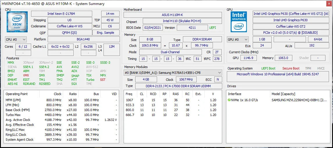 Modified Laptop CPU to LGA 1151 — Xeon E-2286M / E-2276M / E-2176M / E-2186M (QTJ0 QTJ1 QTJ2 QQLT QQLS)