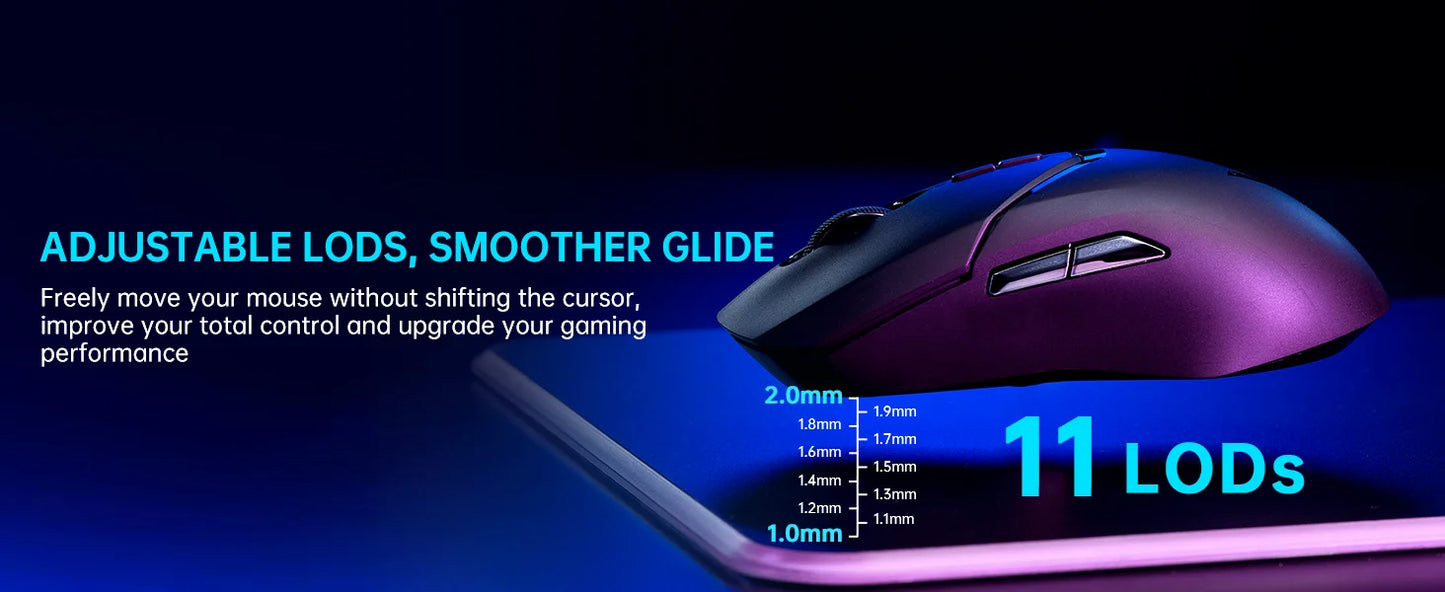 Rapoo VT9PRO Wireless Gaming Mouse – PAW3398, 68g, 26000DPI, Type-C, Programmable, Ergonomic