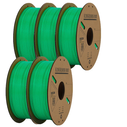 KINGROON PLA Filament 1.75mm – 5 or 10 Rolls, Mixed Colors, No Bubble
