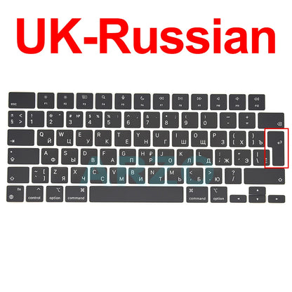 MacBook Pro Air Keycap Replacement Set M1 M2 M3 — 13" 14" 16" Keyboard Repair (A2442 A2485 A2779 A2780 A2681 A2941)