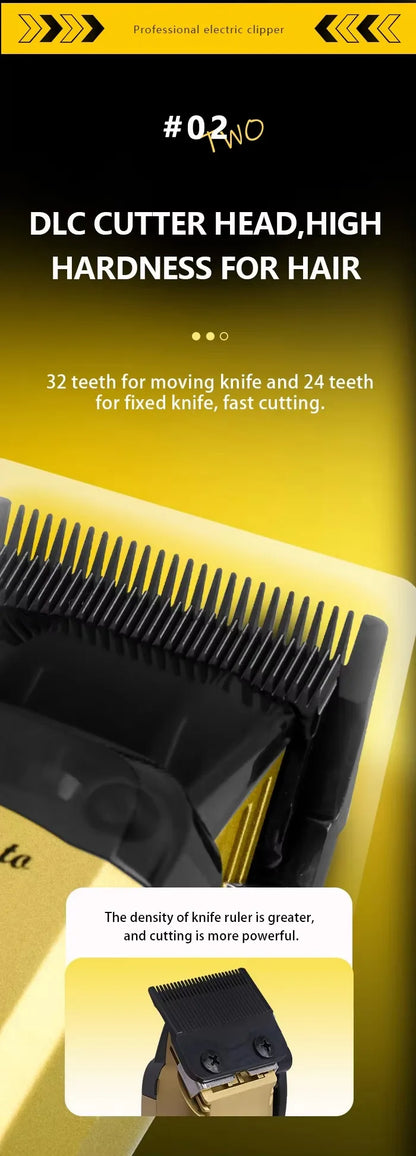 Kemei White 90-4 Professional Hair Clippers – Cordless Barber Clipper Set