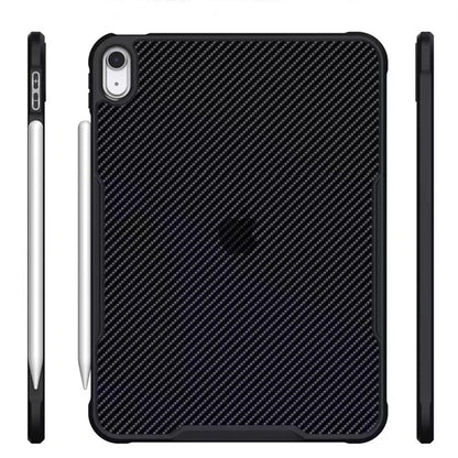 Carbon fiber shockproof iPad case by R.E.D. Shopping, hard cover design for iPad Air, Pro, Mini, 3rd-10th Gen, protective tablet cover